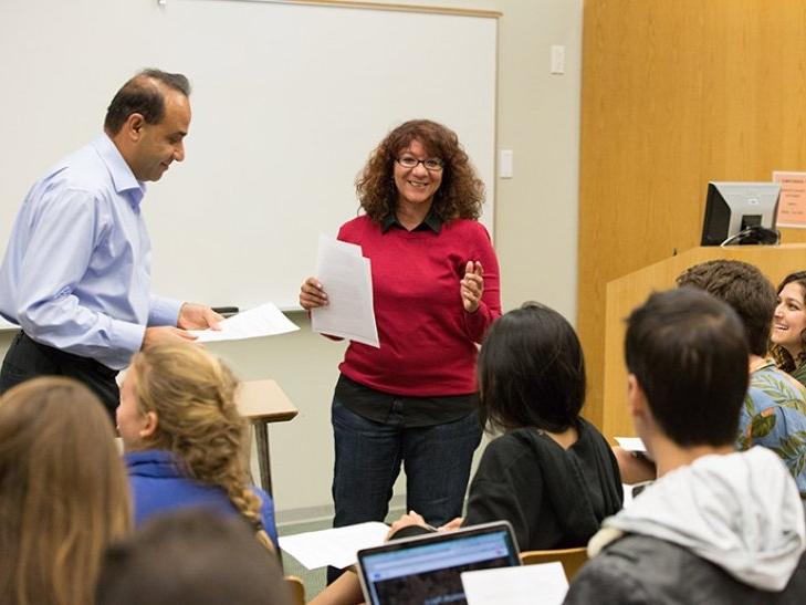 two professors co-teach a class